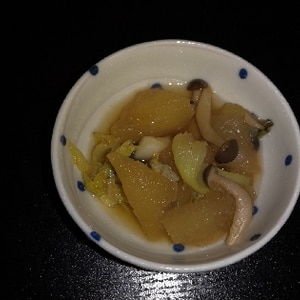 夕顔☆ほたて？エノキ茸の株元煮